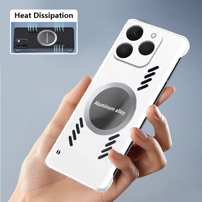 Realme 15T用Biruiquベゼルレスケース、磁気吸 - Heat Dissipation Case のレビューと価格