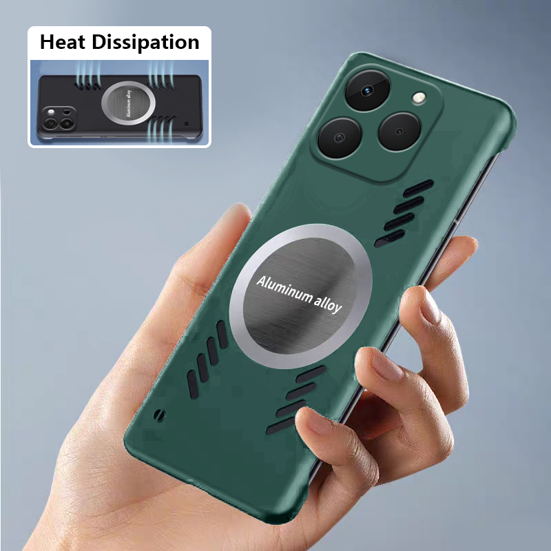 Realme 15T用Biruiquベゼルレスケース、磁気吸 - Heat Dissipation Case のレビューと価格