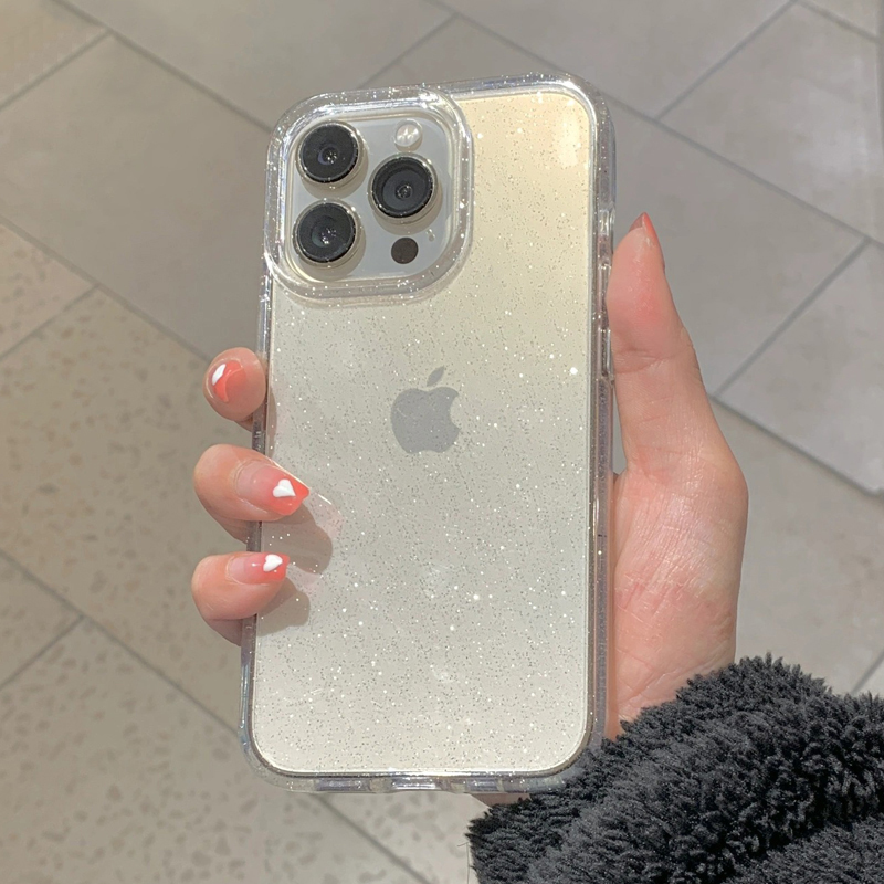 透明 シンプル グリッター iPhone 16 15 14  - Phone Cases Expensive のレビューと価格
