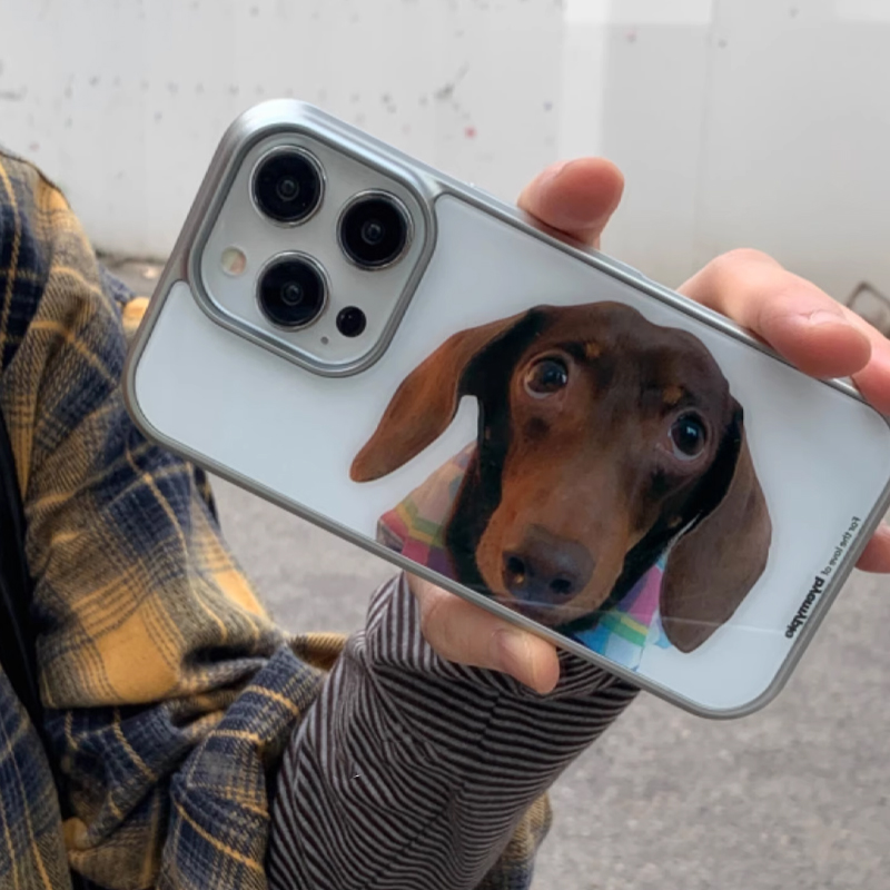 可愛いソーセージ子犬柄のiPhoneケース iPhone 1 - Phone Cases That Charge Your Phone のレビューと価格