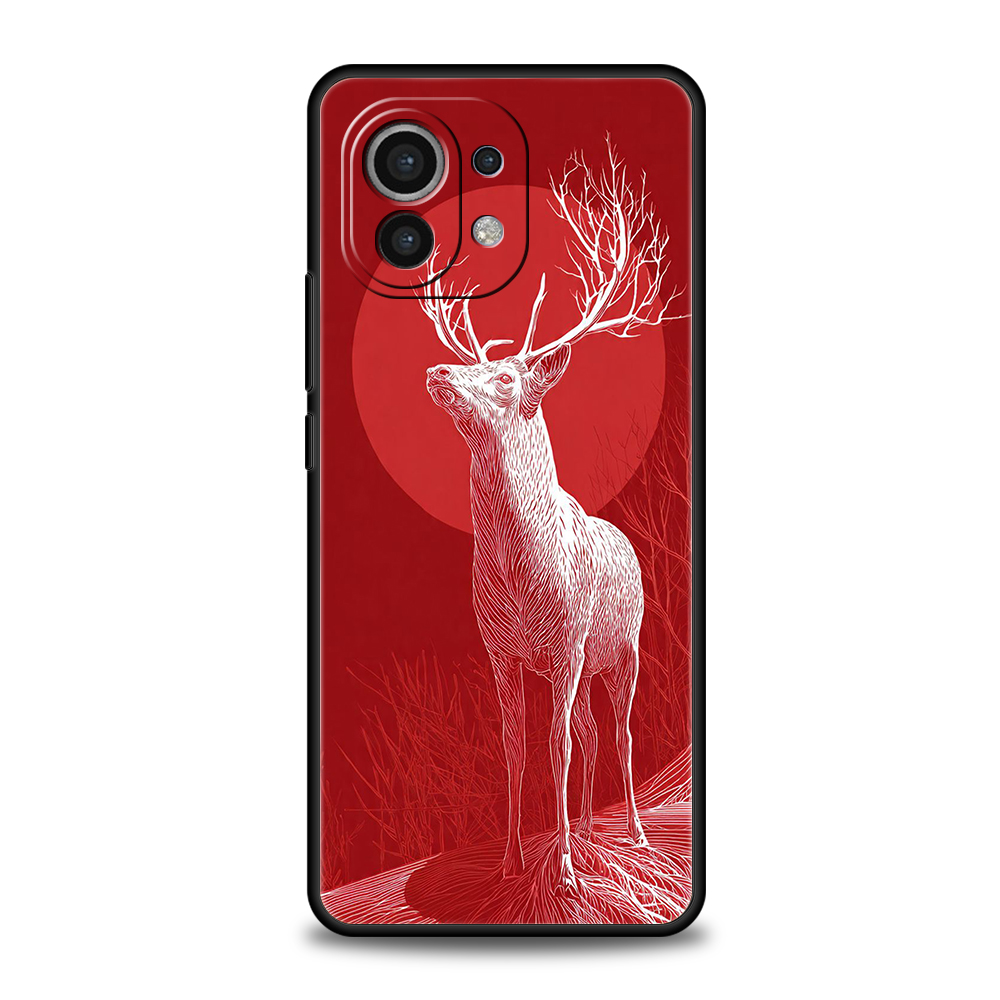 レッドディア柄スマホケースカバー Xiaomi Mi 17  - Phone Cases Red Deer のレビューと価格