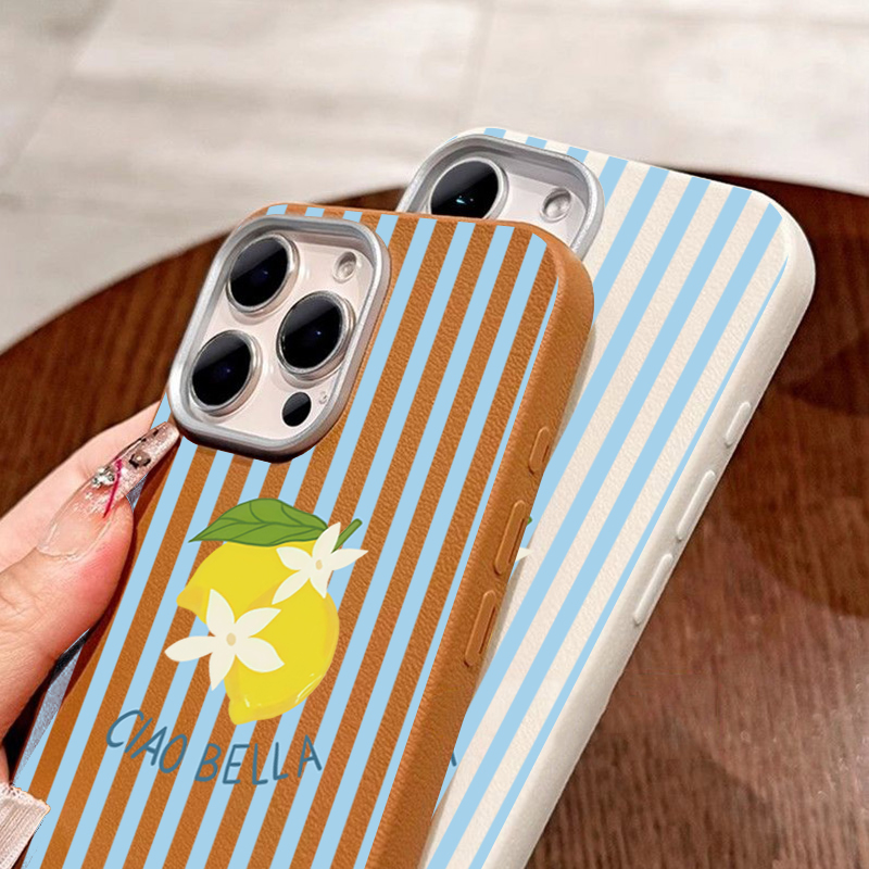 レモンストライプレトロデザイン Samsung Galaxy - Phone Cases Samsung S24 のレビューと価格