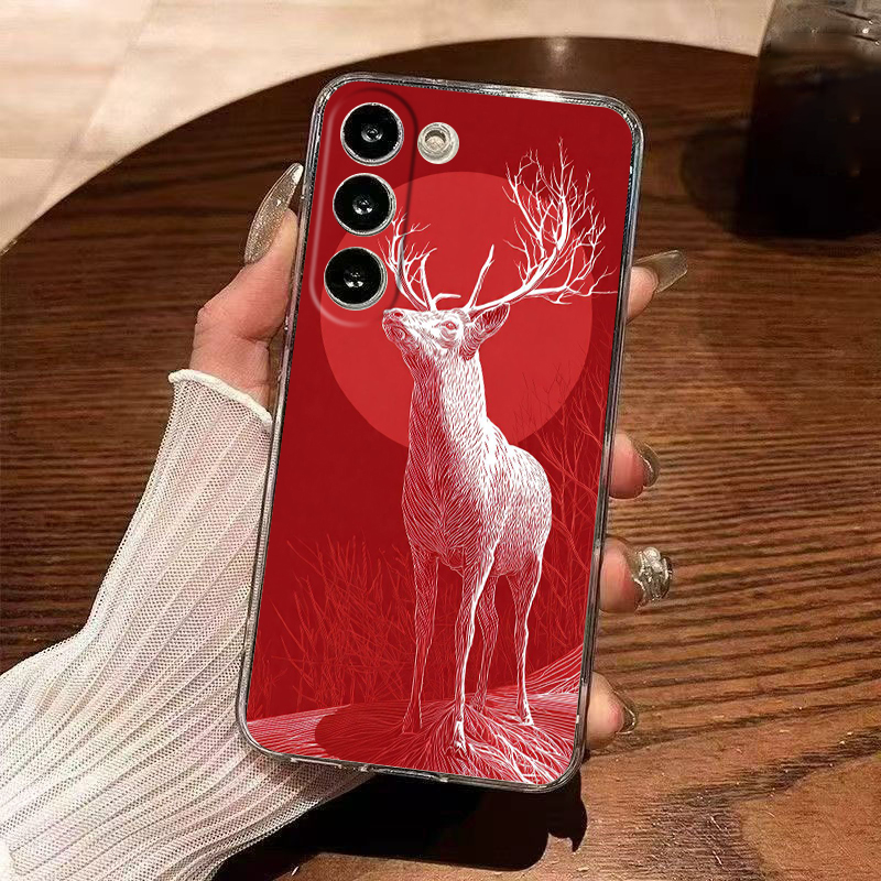 ソフト TPU サムスンギャラクシー A12 A15 A17 - Phone Cases Red Deer のレビューと価格