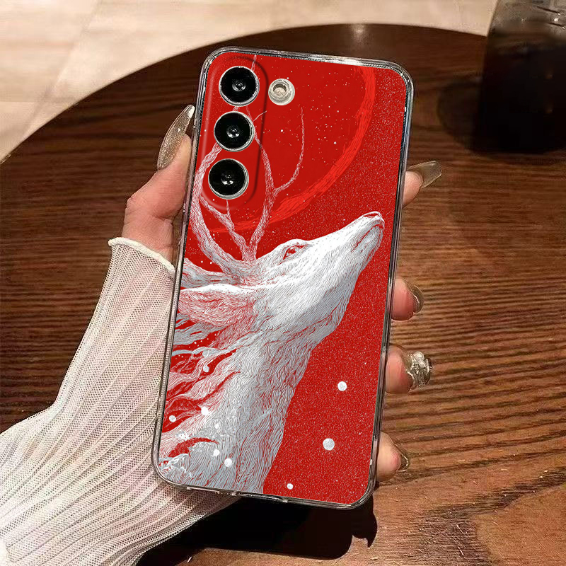 ソフト TPU サムスンギャラクシー A12 A15 A17 - Phone Cases Red Deer のレビューと価格