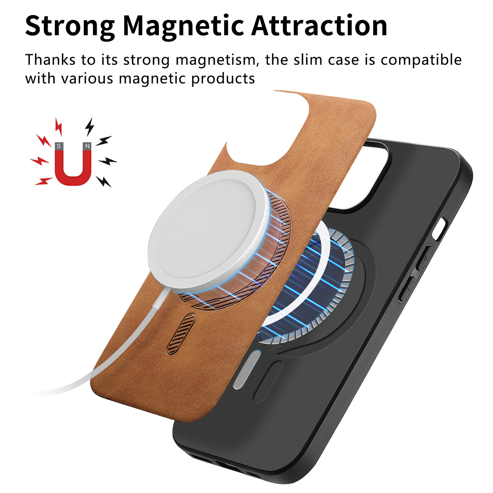 磁気ワイヤレス充電革 Magsafe ケース iPhone  - Phone Cases That Charge Your Phone のレビューと価格
