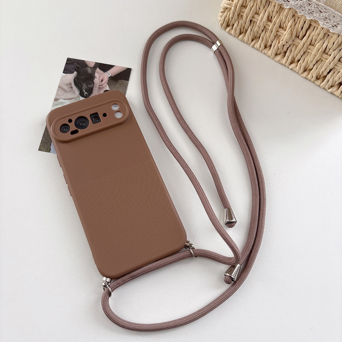 クロスボディランヤードストラップ付きマットTPUスマホケース - Phone Cases With Loop のレビューと価格