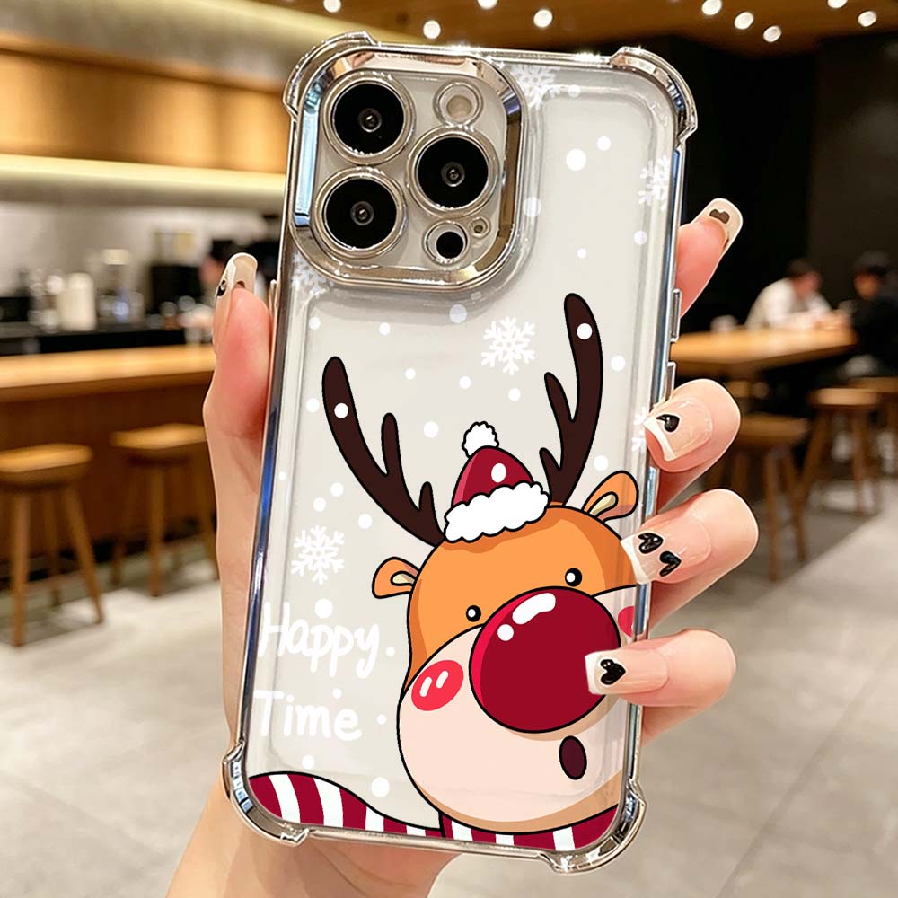 漫画の赤鼻の鹿のスマホケース iPhone 17 16 15 - Phone Cases Red Deer のレビューと価格