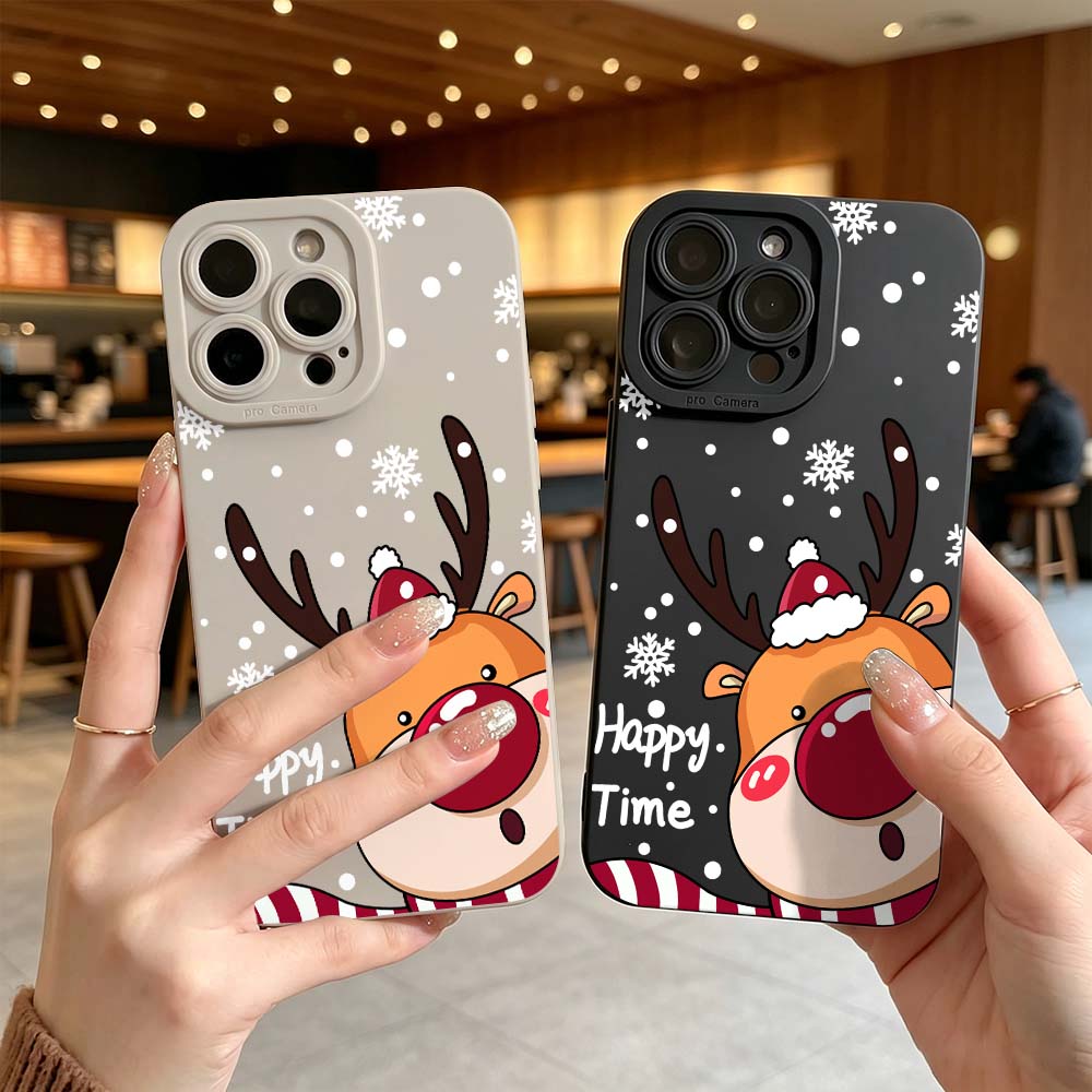 漫画の赤鼻の鹿のスマホケース iPhone 17 16 15 - Phone Cases Red Deer のレビューと価格