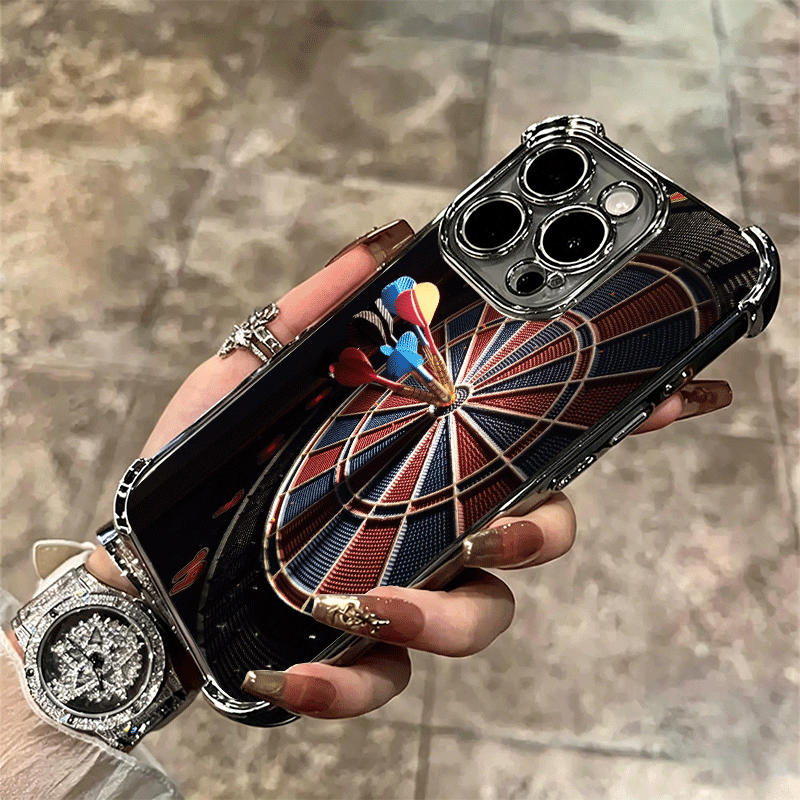 ダーツ柄ワイヤーターゲットメッキ加工iPhoneケース iP - Phone Cases Target のレビューと価格