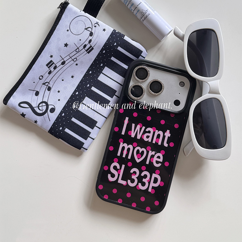 韓国風水玉模様ピンク文字入りiPhoneケース iPhone - Phone Cases Polka Dot のレビューと価格