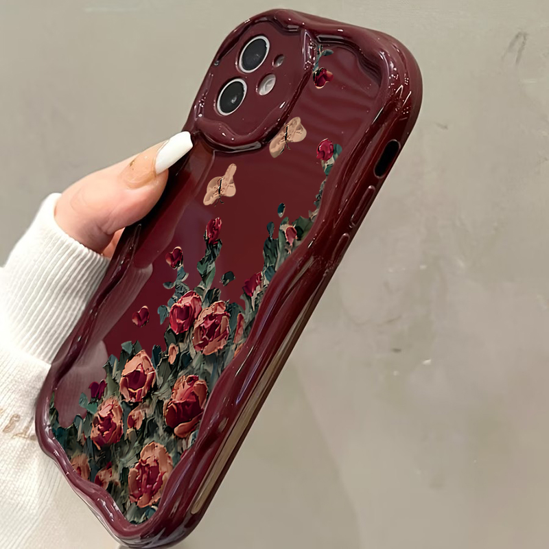 レトロな油絵風花柄スマホケース iPhone 17 16 1 - Phone Cases Expensive のレビューと価格