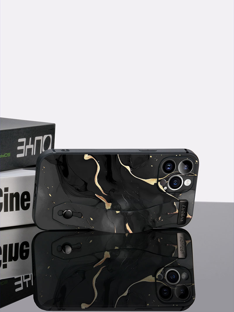 高級液体シリコン大理石柄リストストラップ付きスマホケース S - Phone Cases With Loop のレビューと価格